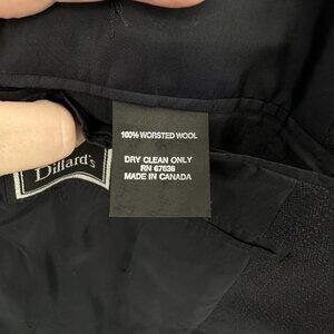 vintage 90s YVES SAINT LAURENT 2 piece suit 100% worsted wool gray 42R 35W